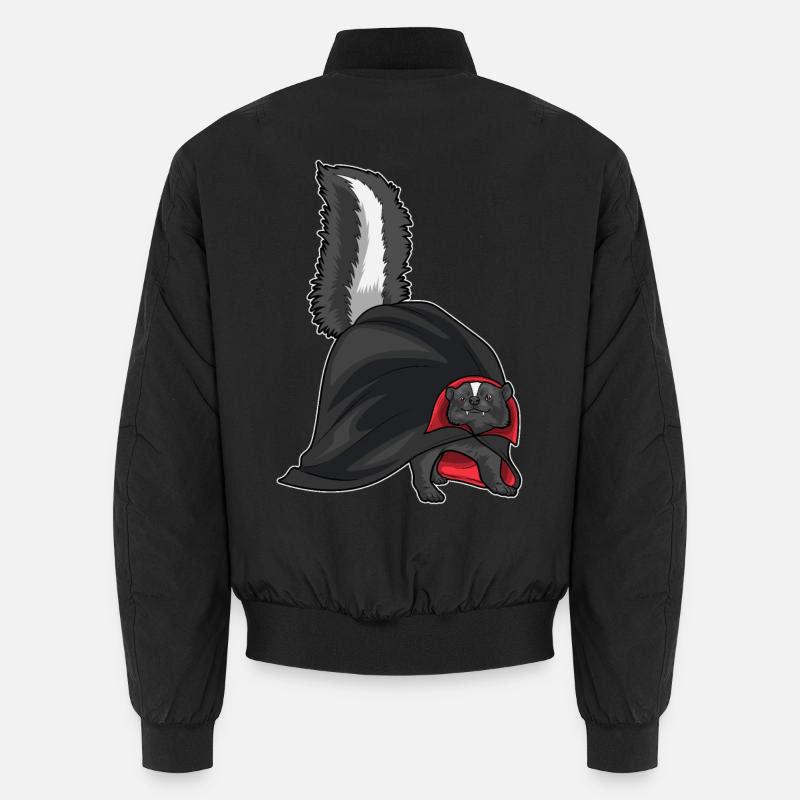 Stinktier Halloween Vampir - Unisex Bomberjacke - Schwarz