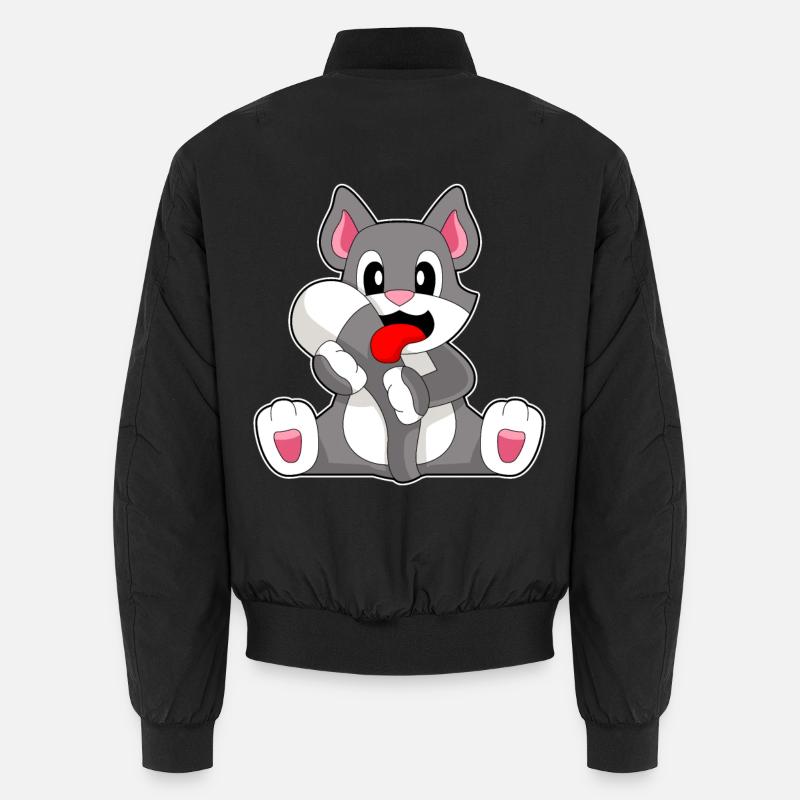 Funny Cat - Unisex Bomber Jacket - black