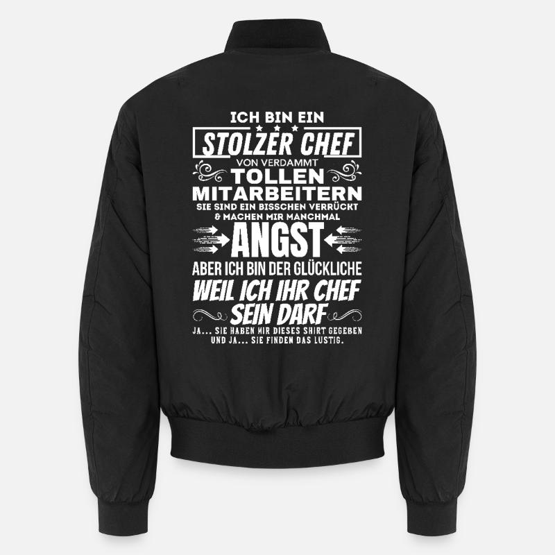 STOLZER CHEF VON VERDAMMT TOLLEN MITARBEITERN Unisex Bomberjacke
