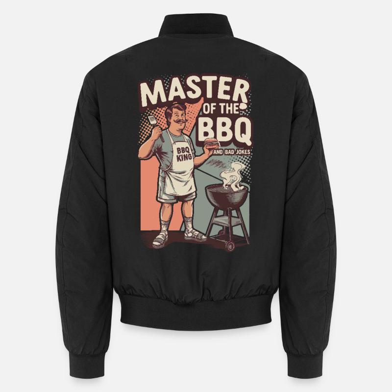 Rétro BBQ Master Funny Grill King Bomber unisexe