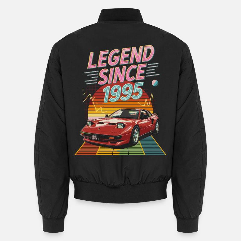 Legend Since 1995 Retro Car Art Unisex Bomber Jacket