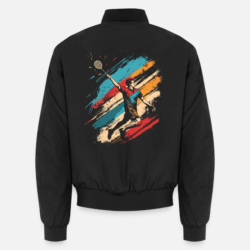 Retro Badminton Unisex Bomber Jacket