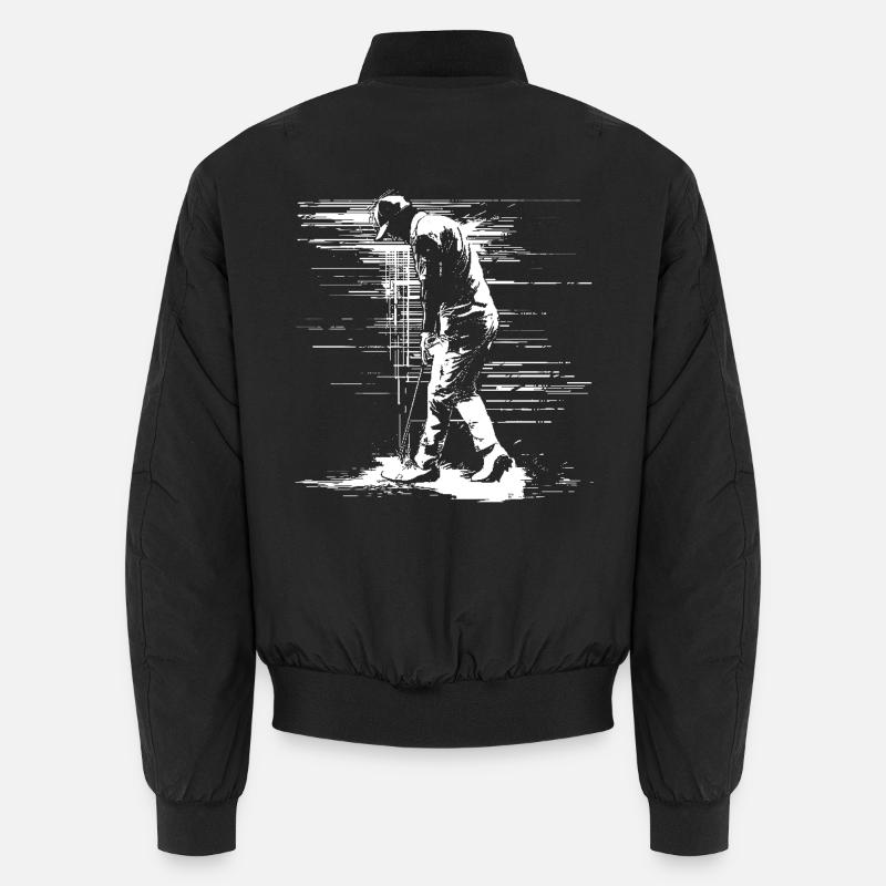 Golfer Sketch Unisex Bomber Jacket