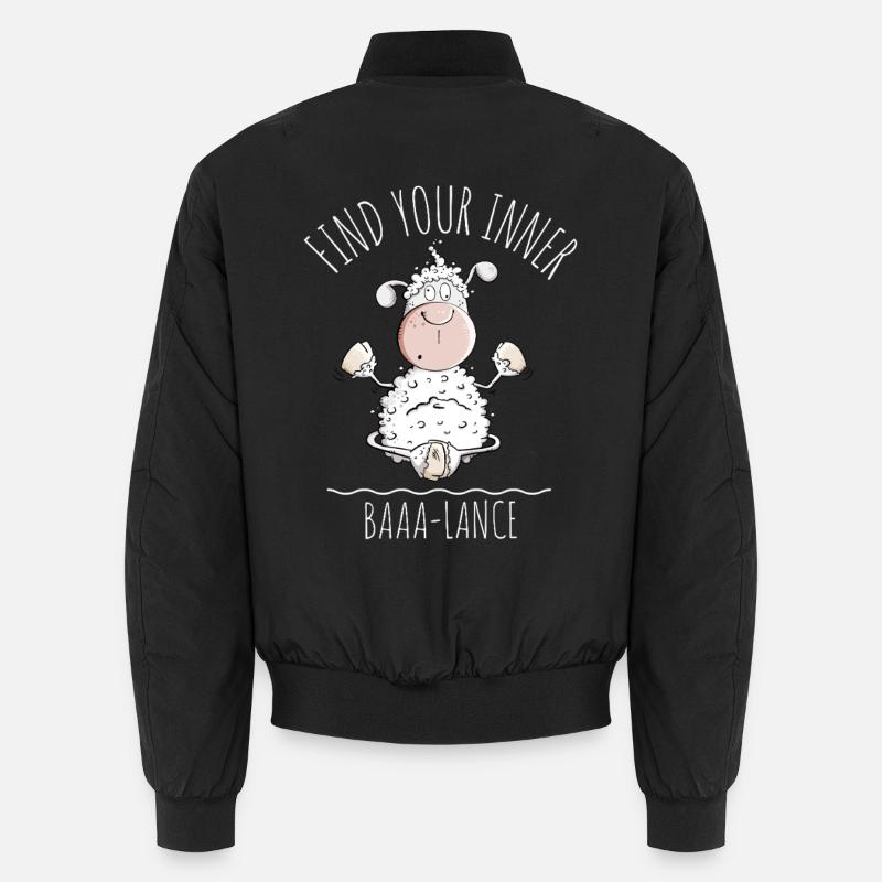 Yoga Mouton Dire Baaa-Lance Jeu de Mots Bomber unisexe