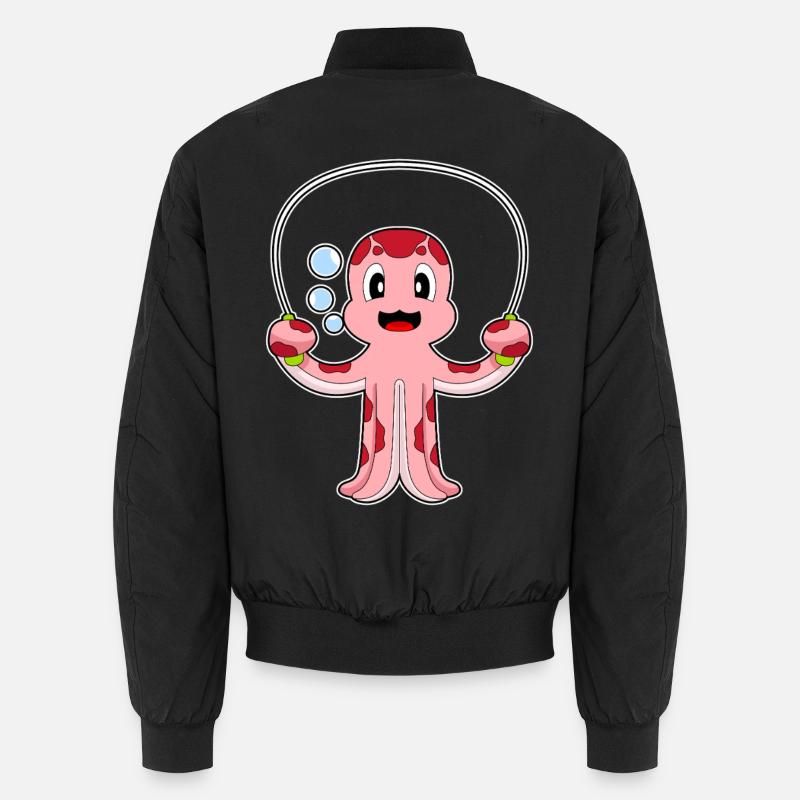 Octopus Rope Skipping Rope Unisex Bomber Jacket
