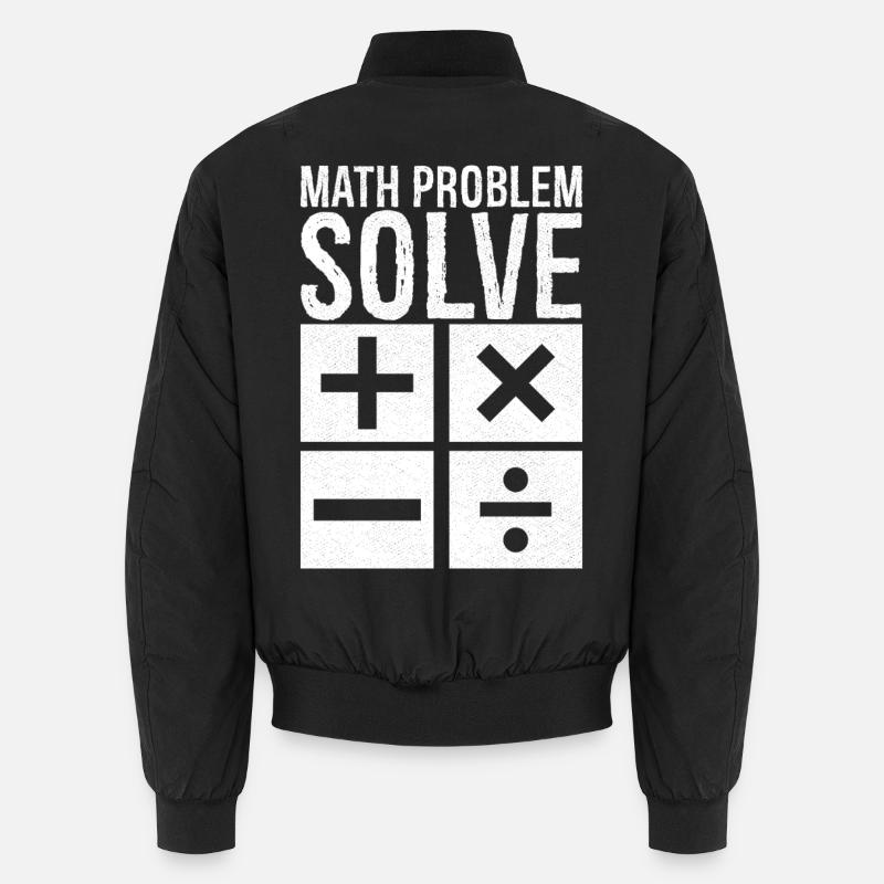 math problem solve Unisex Bomberjacke