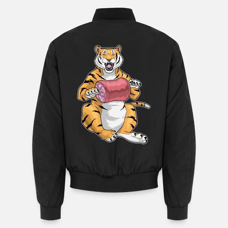 Viande de tigre - Bomber unisexe - noir