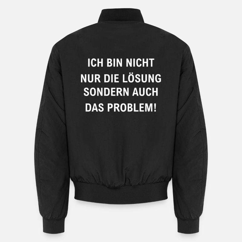 Selbstironie Sarkasmus Rebellisch Frech Lustig Unisex Bomberjacke