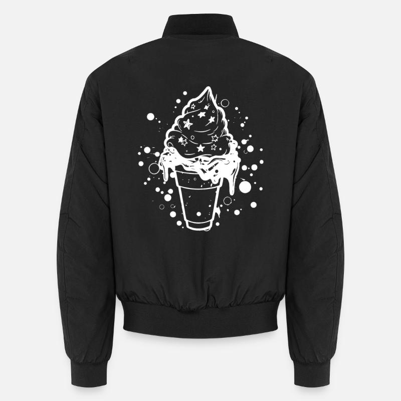 Soft Cream Sketch Unisex Bomber Jacket