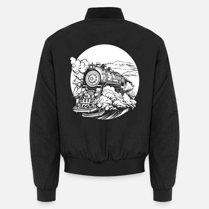 Zug - Unisex Bomberjacke - Schwarz