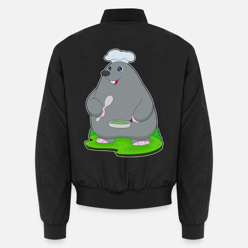 Mole Cooking Pan - Unisex Bomber Jacket - black