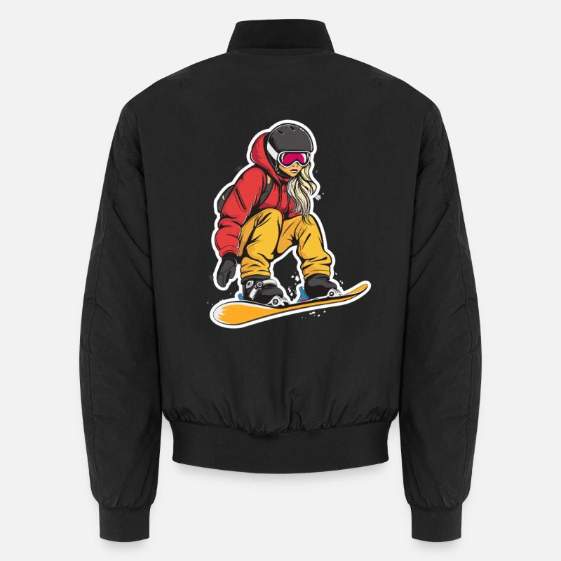 Snowboarder Graphic Unisex Bomber Jacket