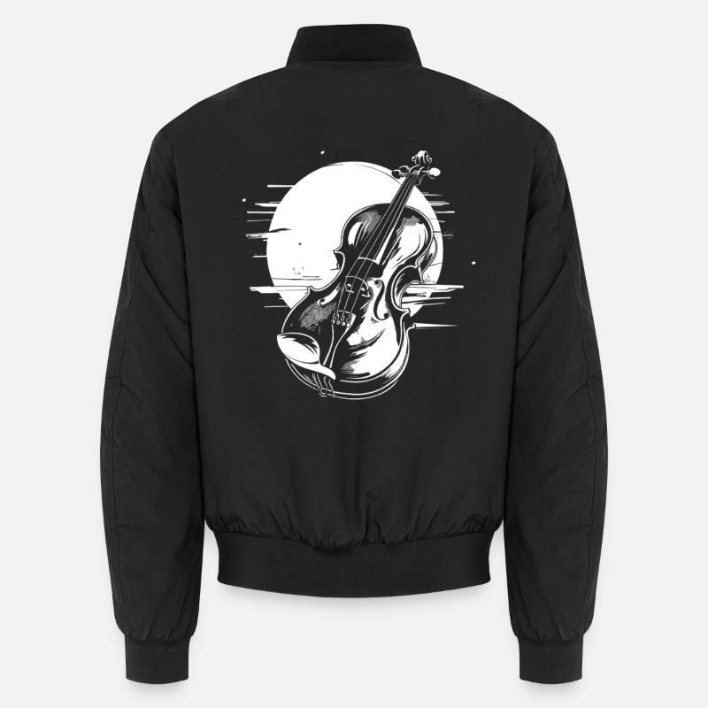 Violin - Unisex Bomber Jacket - black