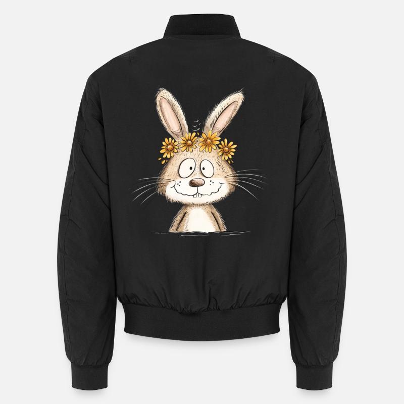 Droll Bunny I Easter Bunny Bunny Spring Unisex Bomber Jacket