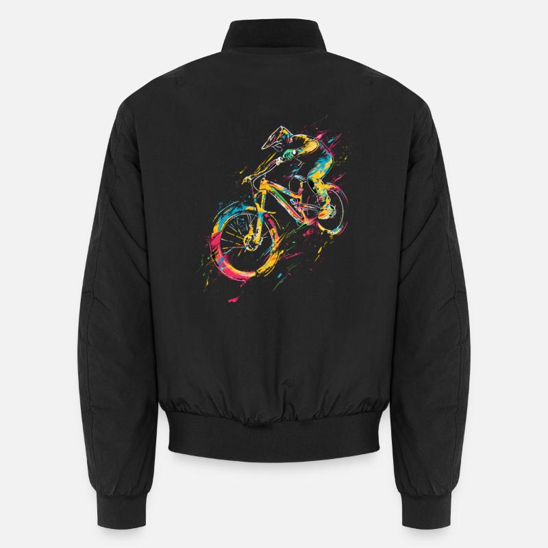 Mountain biking - Unisex Bomber Jacket - black
