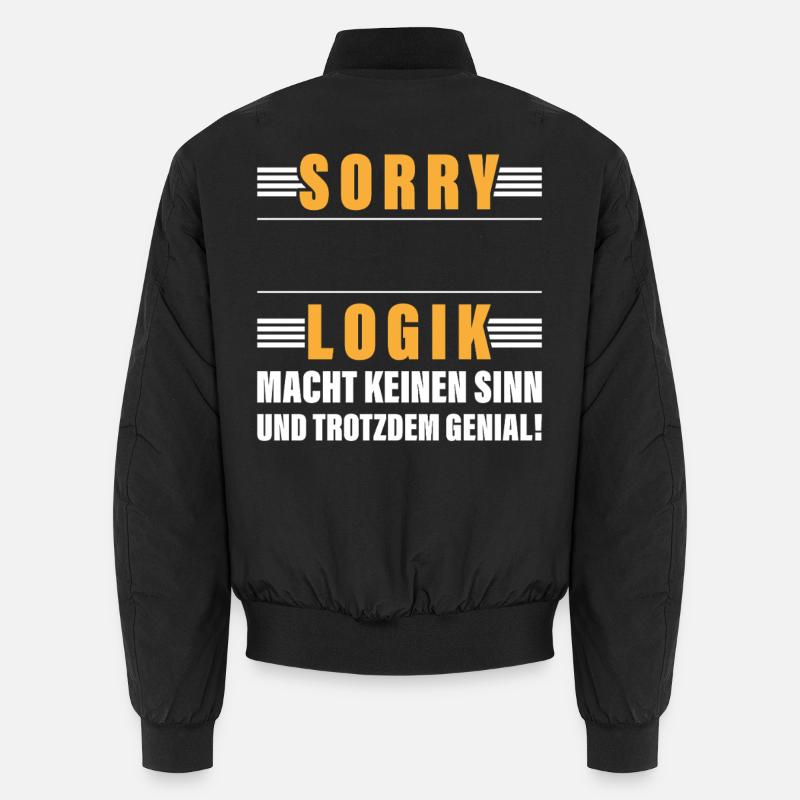 Personalisierbar Beruf Logik Name Geschenk Witzig Unisex Bomberjacke
