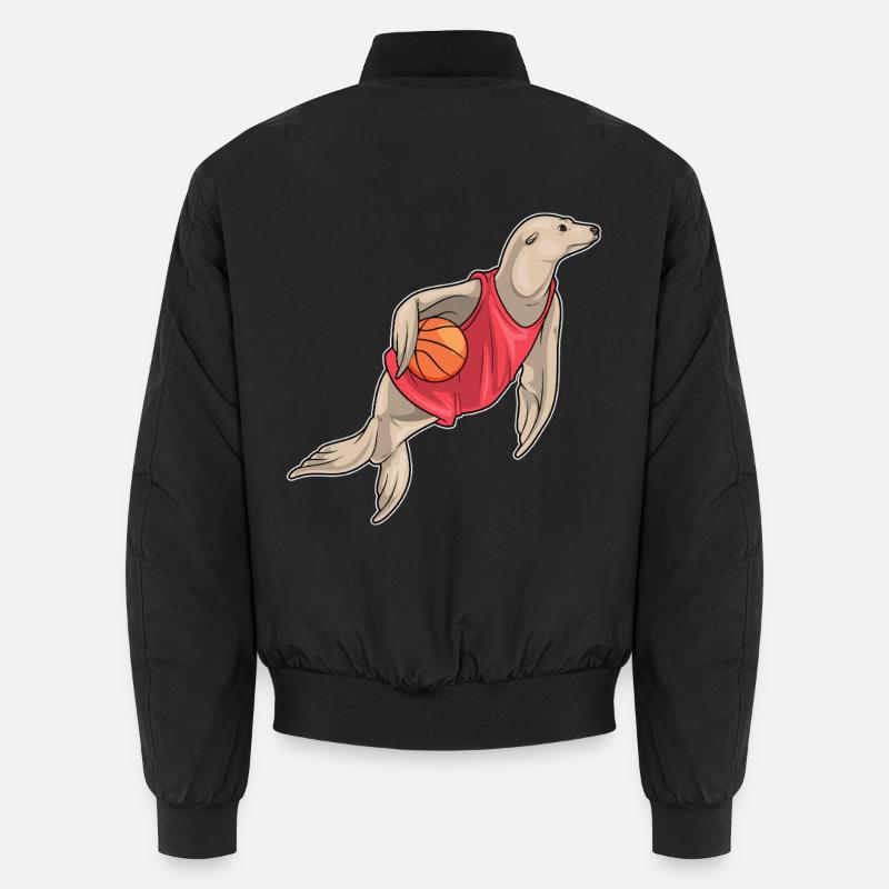 Seal Basketteur Basketteur - Bomber unisexe - noir