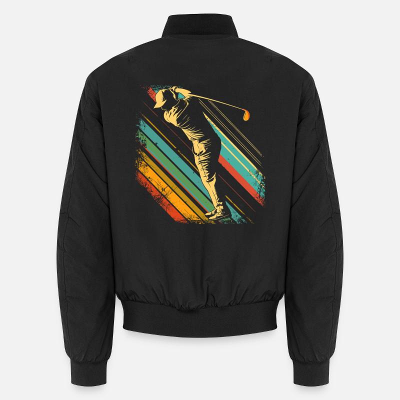 Golfer 80s - Unisex Bomber Jacket - black