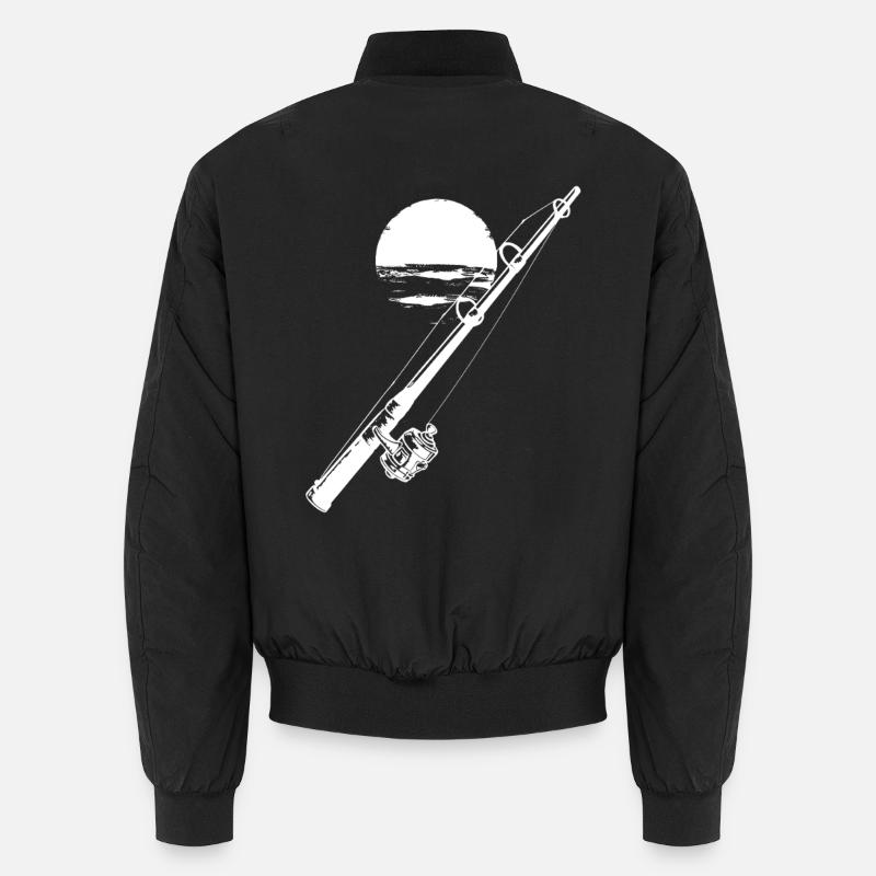 Fischen Grafik Unisex Bomberjacke