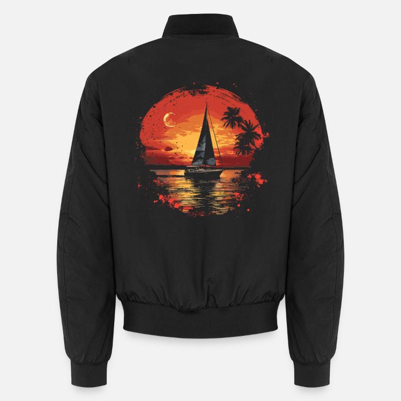 Vintage Sailing Unisex Bomber Jacket