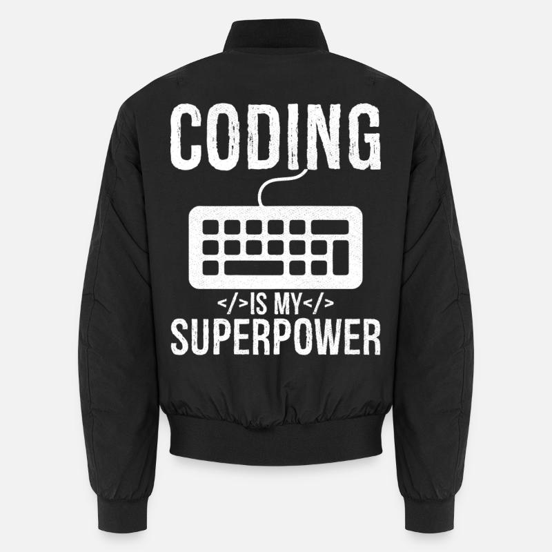 Le codage est mon superpouvoir Bomber unisexe