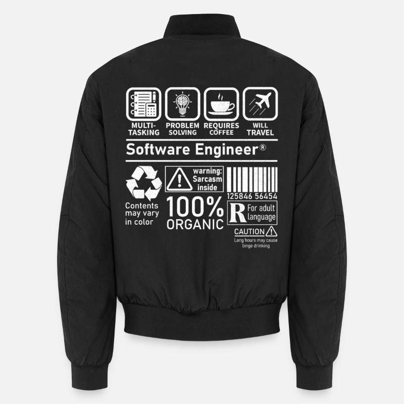 Ingénieur logiciel Multi tâche Résolution de problèmes Bomber unisexe
