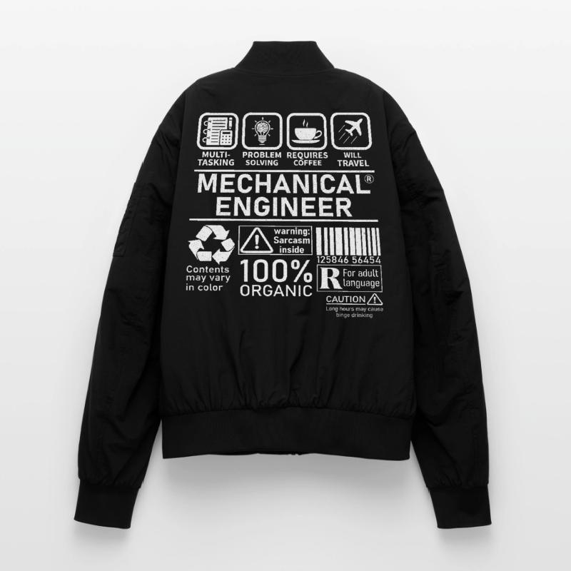 Mechanical Engineer multi tasking problem solving Unisex Bomberjacke