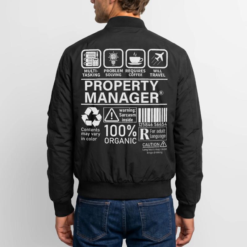 Property Manager Multi Tasking Problem Solving Unisex Bomber Jacket