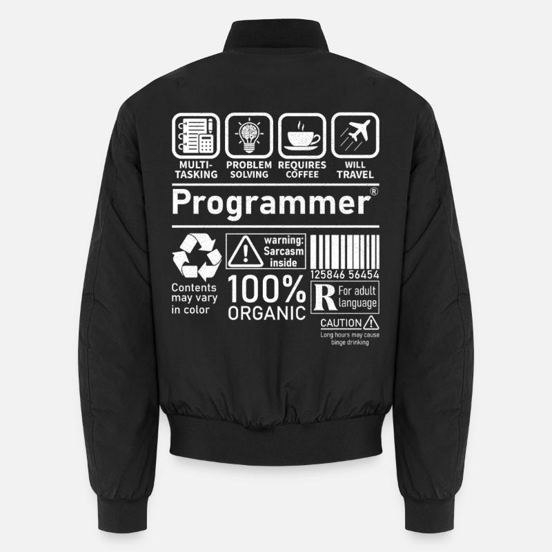 Programmer multi tasking problem solving requires Unisex Bomberjacke