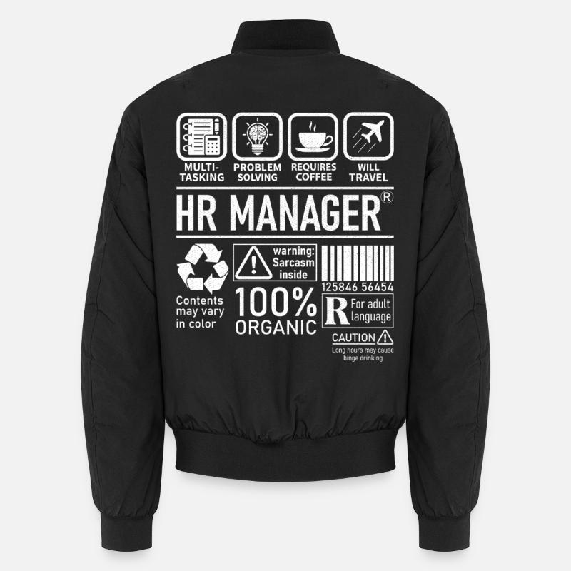 Hr Manager multi tasking problem solving Unisex Bomberjacke