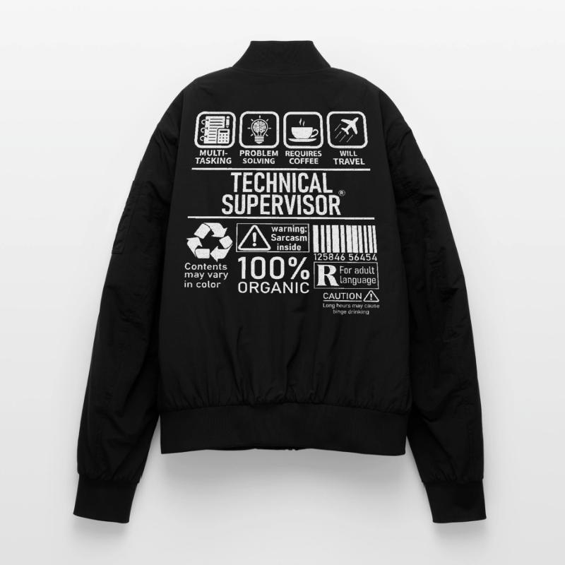 Technical Supervisor multi tasking problem solving Unisex Bomber Jacket