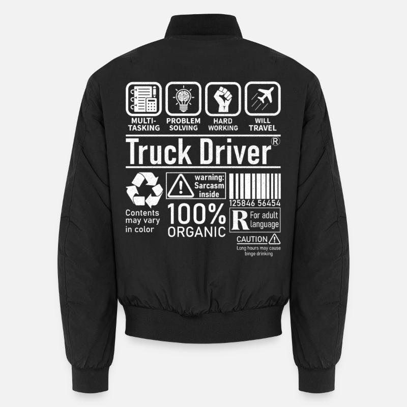 Truck Driver multi tasking problem solving Unisex Bomberjacke