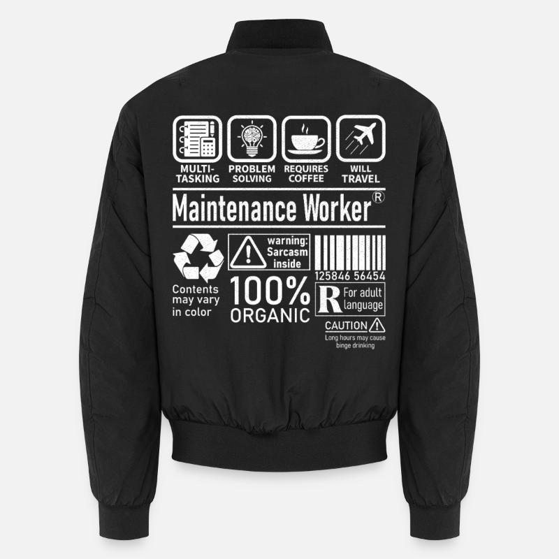 Agent d’entretien multitâche résolution de problèmes Bomber unisexe
