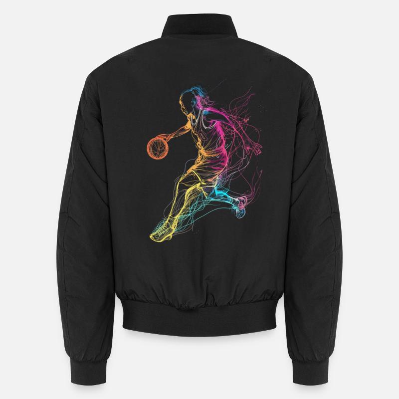 Basketball player - Unisex Bomber Jacket - black