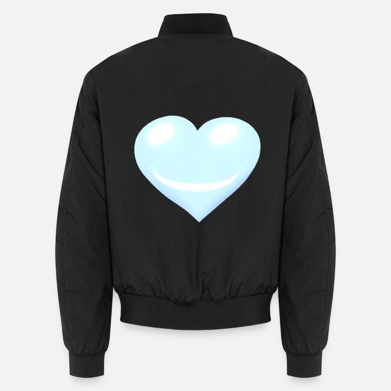 Herz Herzen Emotion Gesicht Unisex Bomberjacke