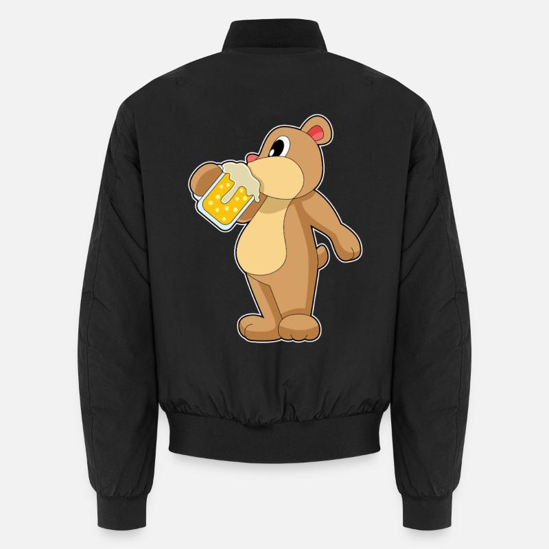 Bär Beer - Unisex Bomber Jacket - black