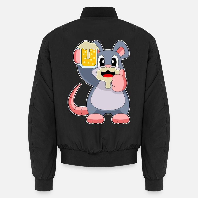 Bière Souris - Bomber unisexe - noir