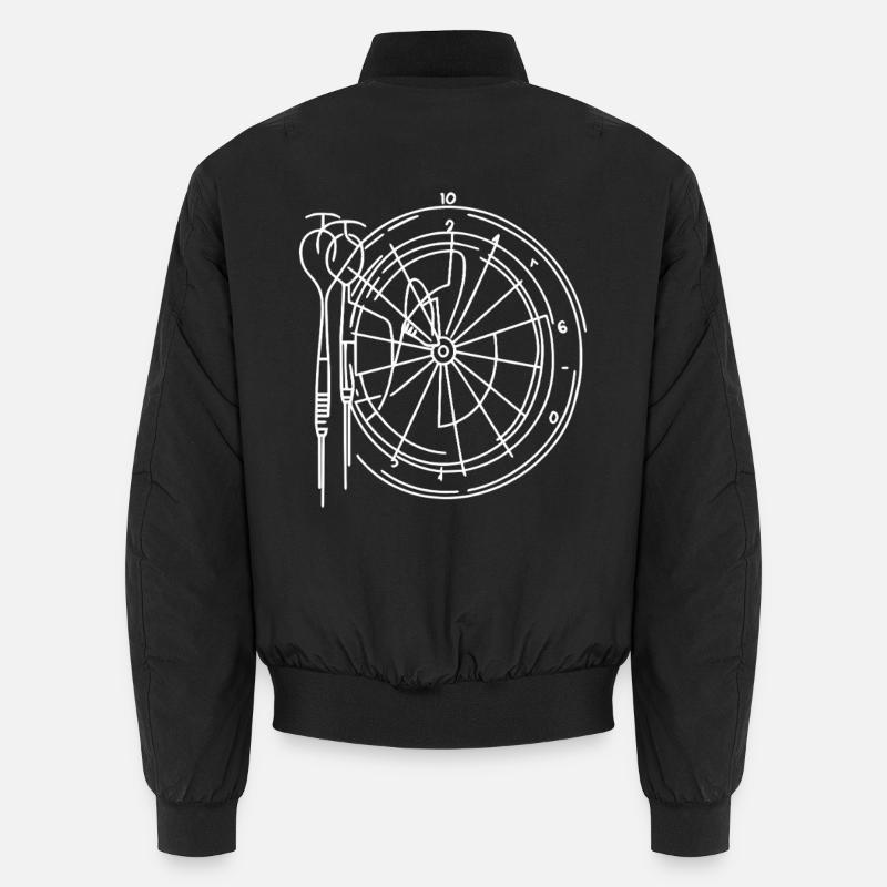 Dartboard Sketch Unisex Bomber Jacket