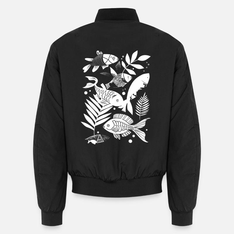 Look de dessin animé de pêche Bomber unisexe