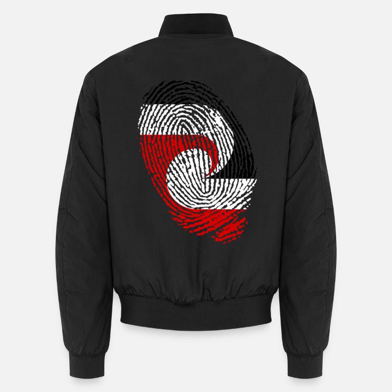 Empreintes digitales du drapeau maori Bomber unisexe