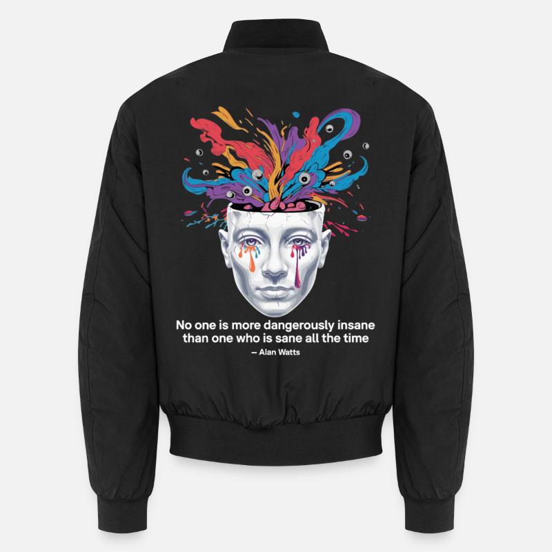 Entfesselter Geist | Watts Psychedelische Einsicht Unisex Bomberjacke