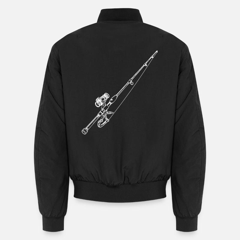 Dessin de canne à pêche Bomber unisexe