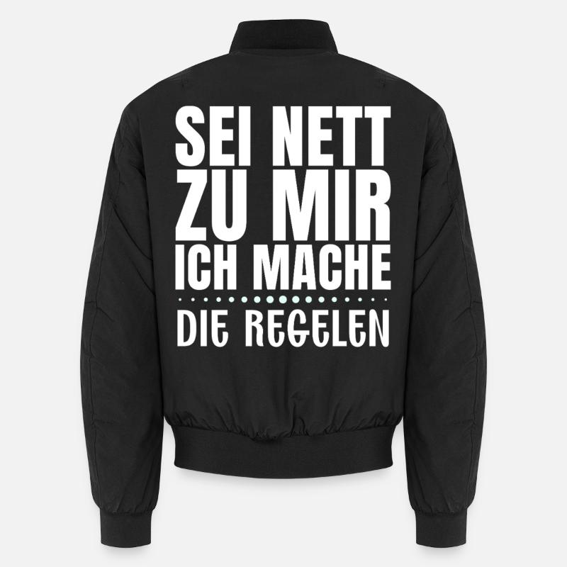 Lustiges Machtwort-Design Unisex Bomberjacke