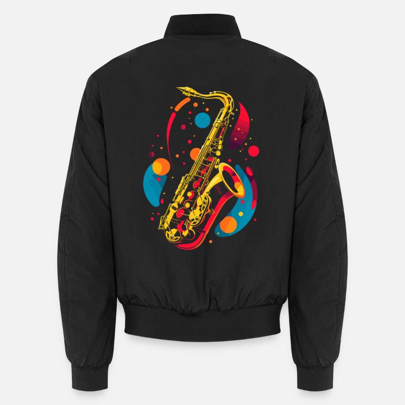 Graphisme pour saxophone Bomber unisexe