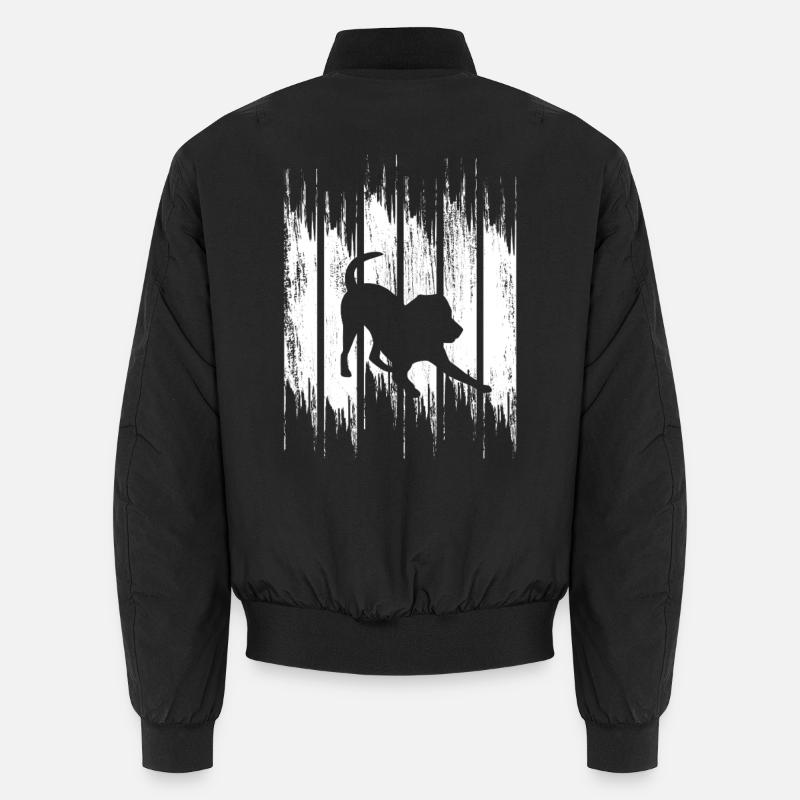 Hund - Unisex Bomberjacke - Schwarz