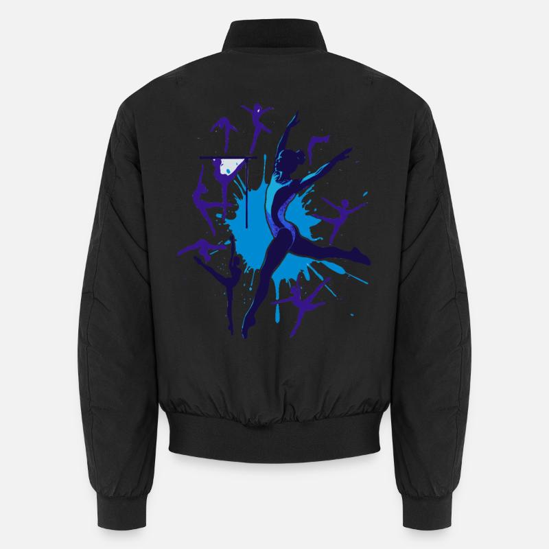 Gymnastics Gymnastics Acrobatics Artistic Gymnastics - Unisex Bomber Jacket - black