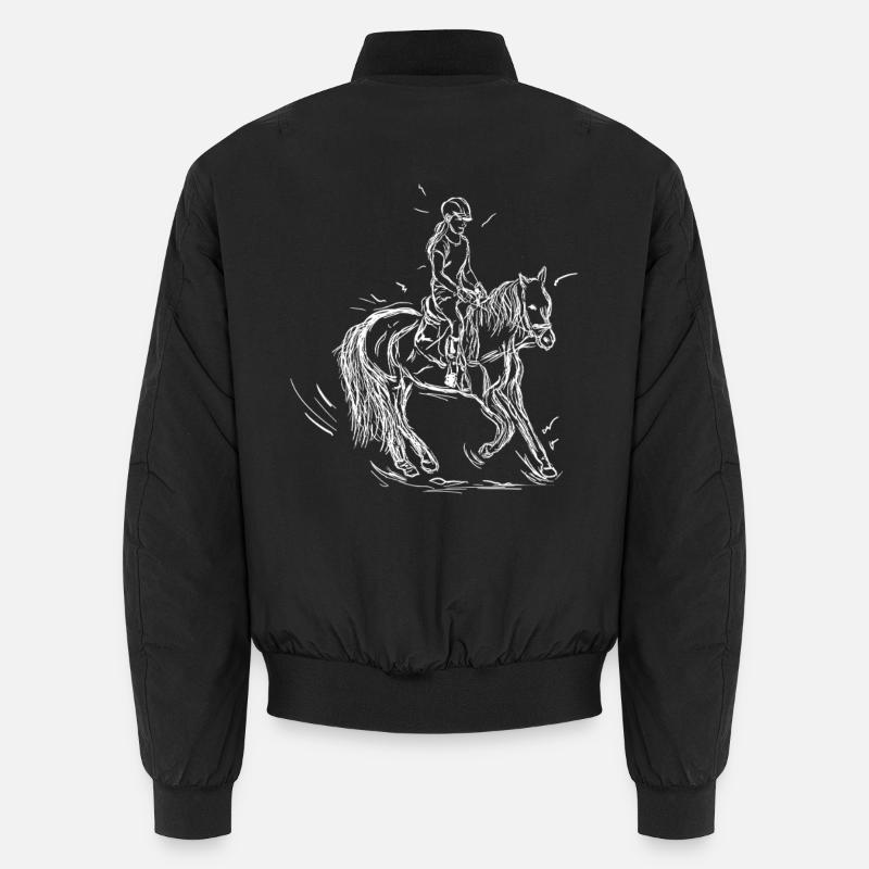 Reiterin Mädchen Unisex Bomberjacke