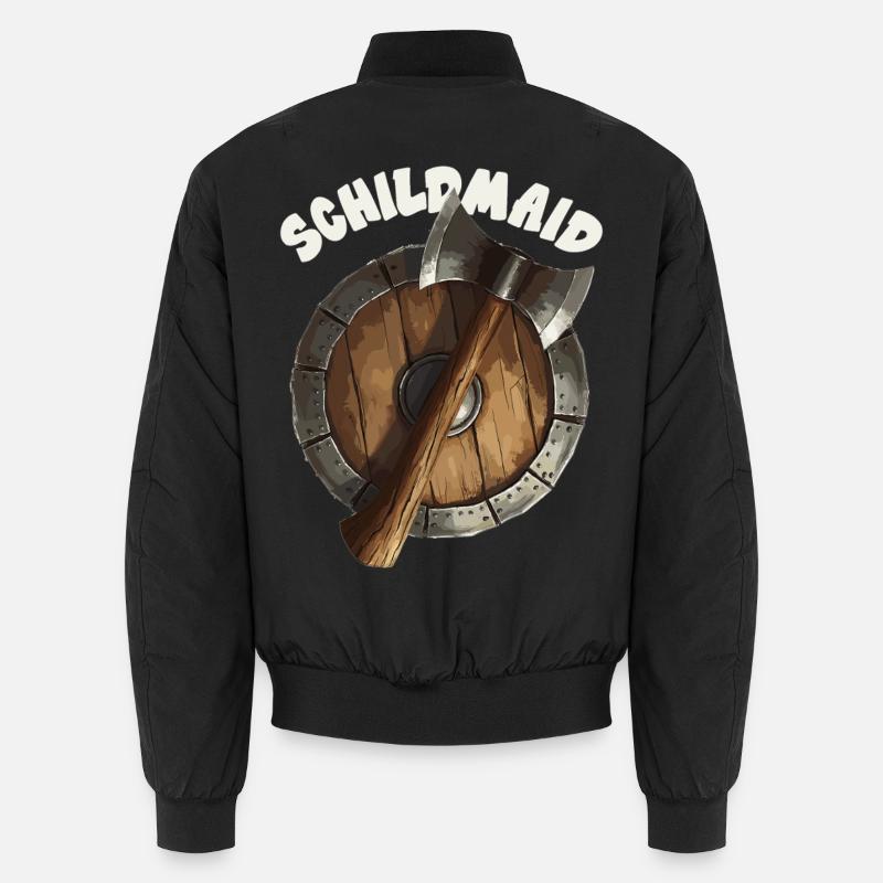 Schildmaid Wikinger Odin, Thor Asgard Schild Unisex Bomberjacke
