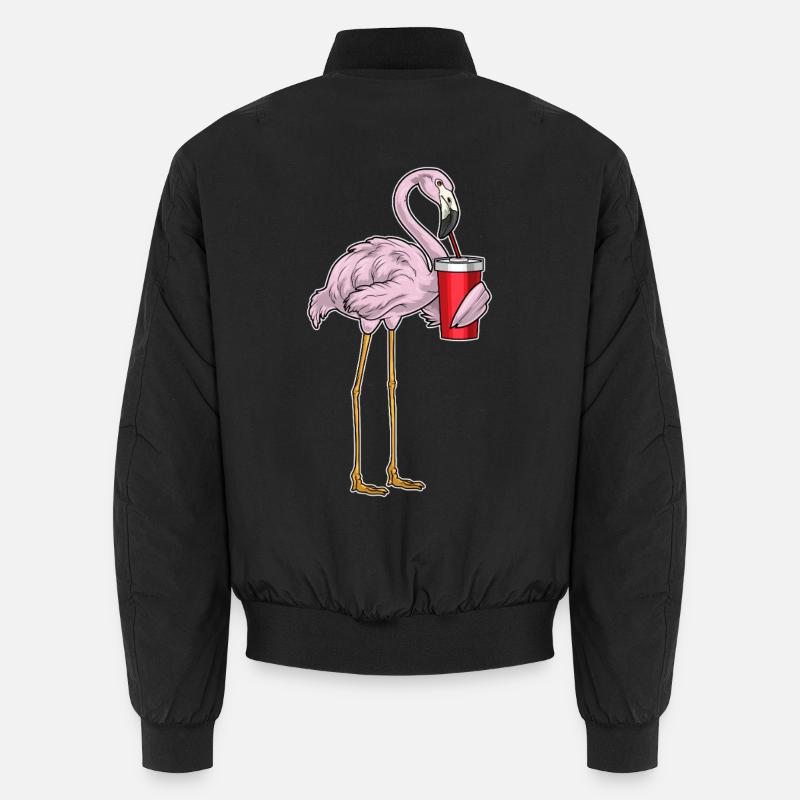 Flamingo Drink Unisex Bomber Jacket