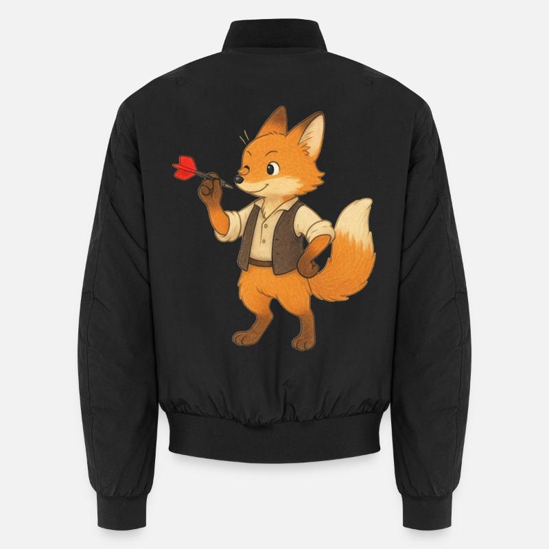 Fléchettes renard - Bomber unisexe - noir